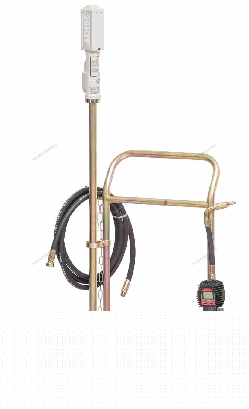 Установка для раздачи масла из бочек 200л, с тележкой