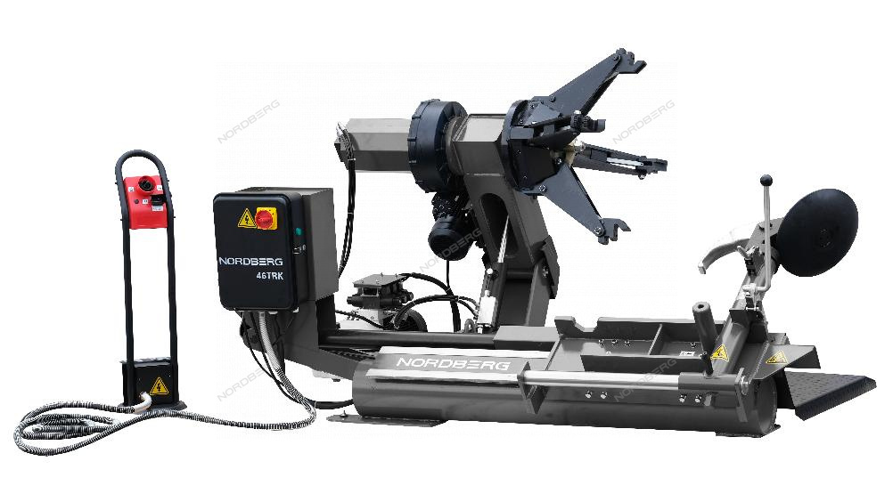 Станок шиномонтажный 380V для грузовых машин, зажимы 14-26", серый