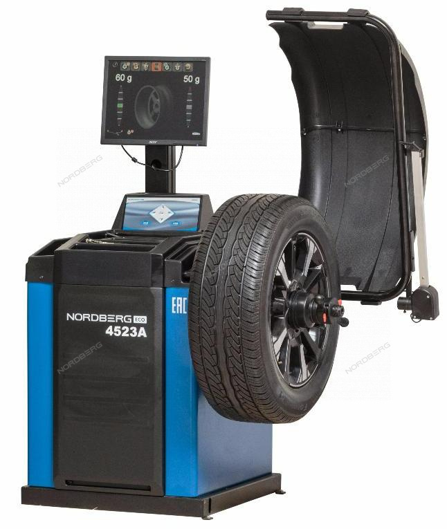 Станок балансировочный автомат с дисплеем, синий