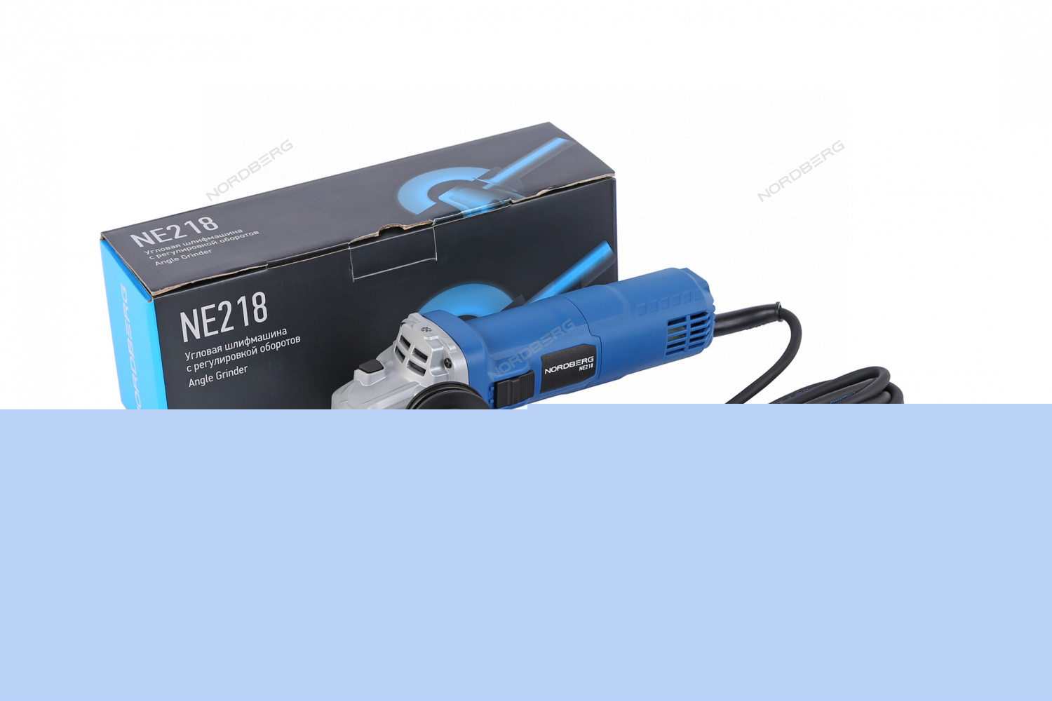 Угловая шлифмашина с регулировкой оборотов, 125 мм, 1800 Вт