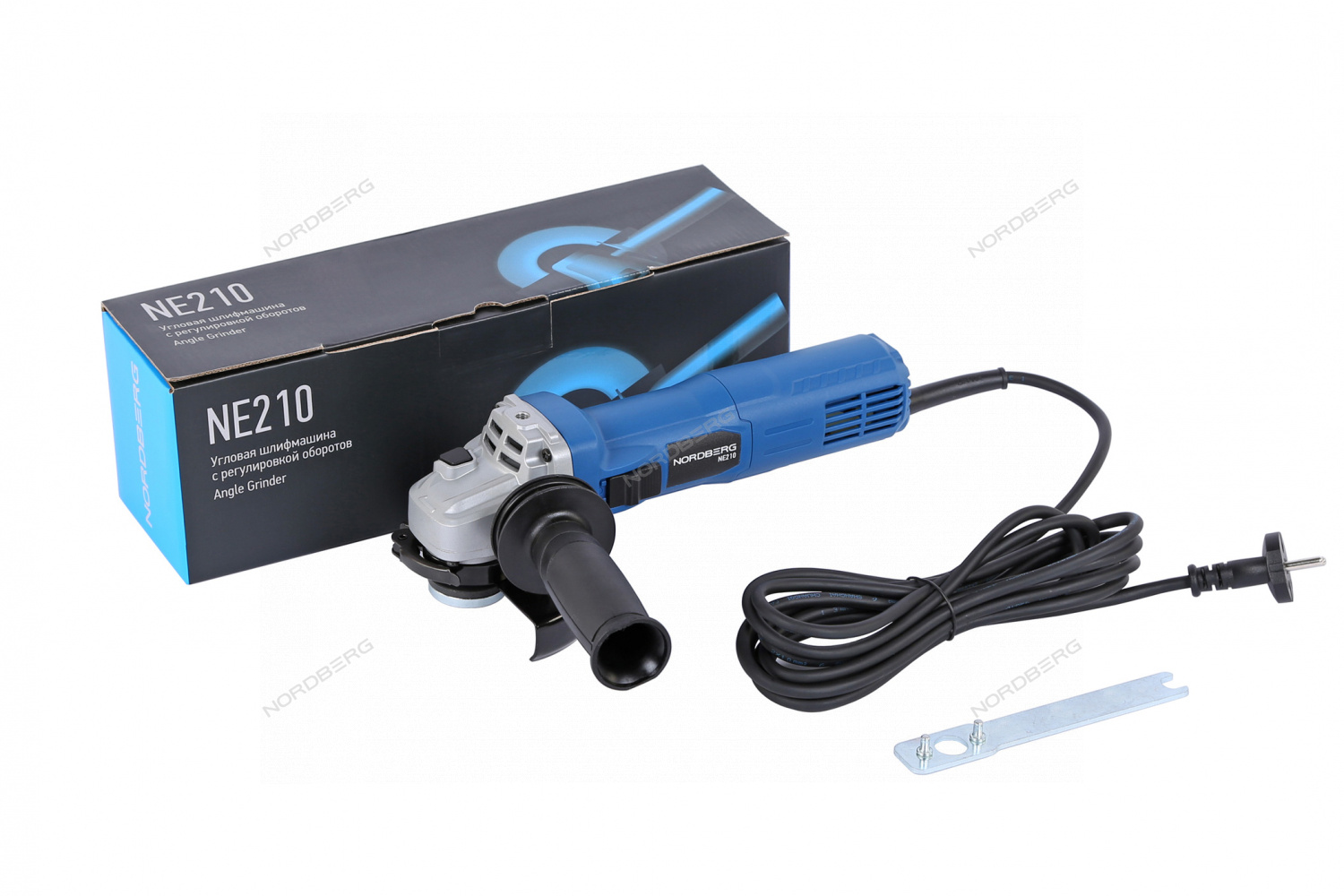 Угловая шлифмашина с регулировкой оборотов, 125 мм, 1020 Вт