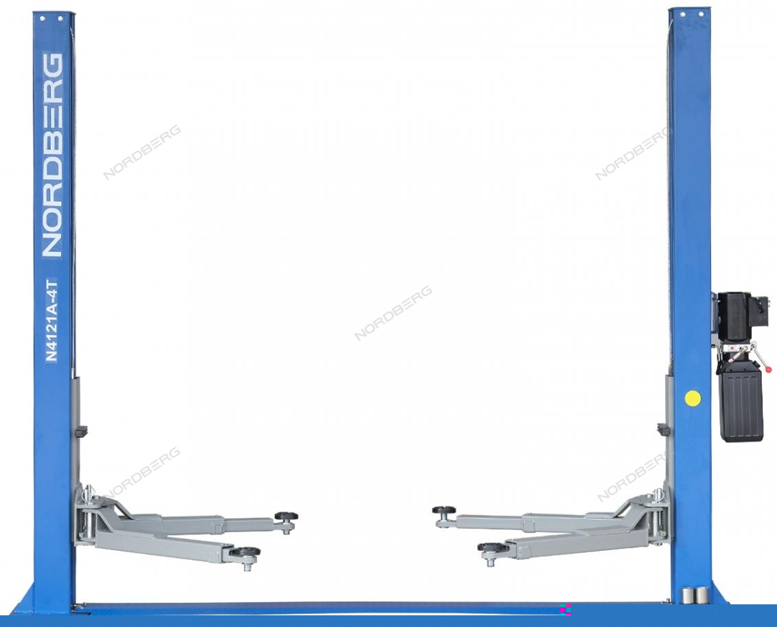 Подъемник двухстоечный 4 т, асимметричный, 380 В