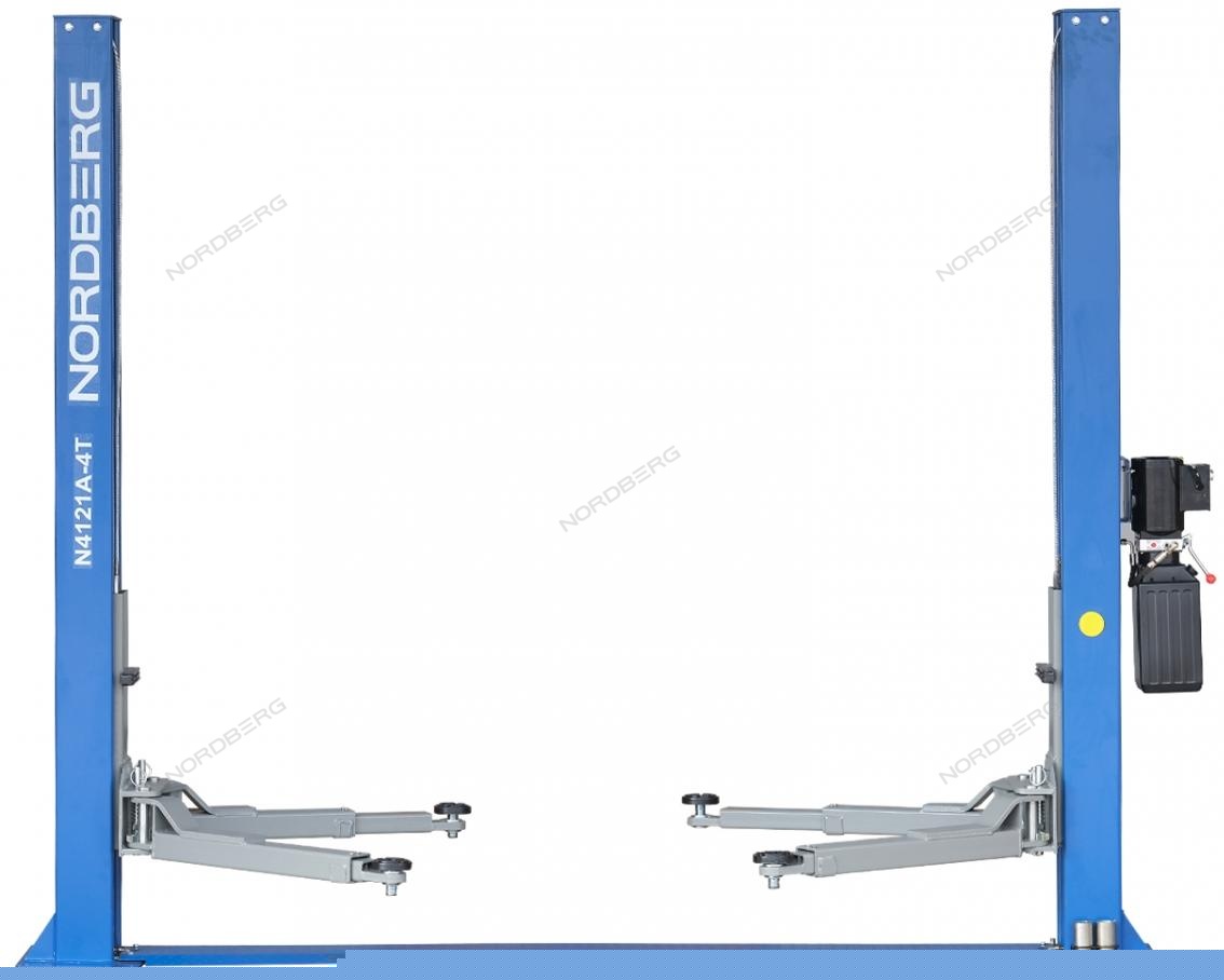 Подъемник 2-стоечный 4 т, асимметричный, 220 В