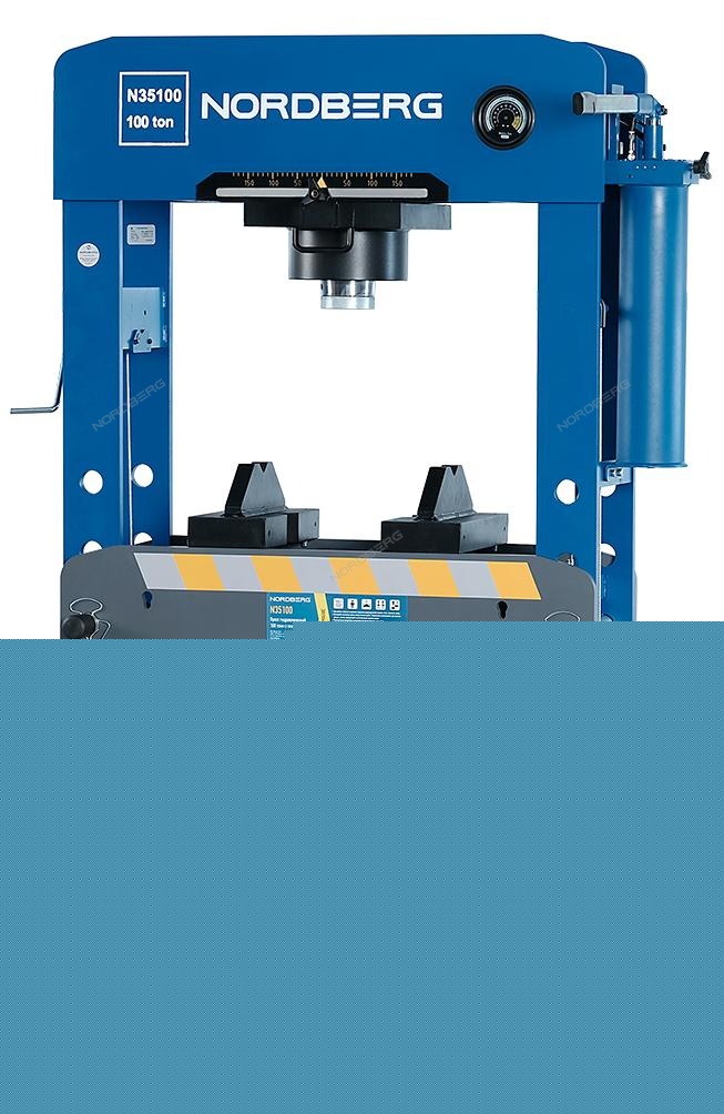 Пресс гидравлический, 100 т, пневмопривод