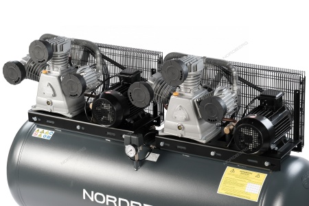Компрессор поршневой с ременной передачей 380 В, ресивер 500 л, 1900 л/мин