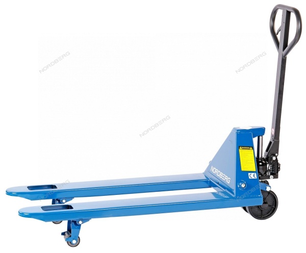 Тележка складская гидравлическая 2,5 т, с ПУ колесами