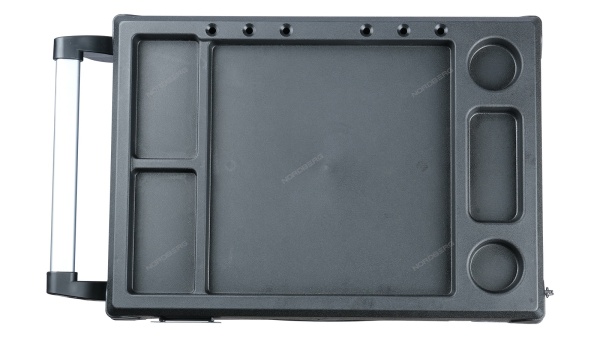 Тележка инструментальная с системой защиты от опрокидывания (серая)