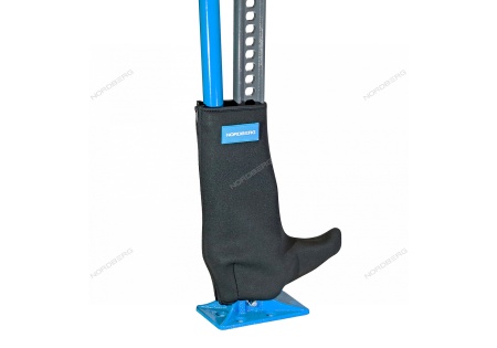 Реечный домкрат 3,5 т с держателем рукоятки и опорой в комплекте, 123 см