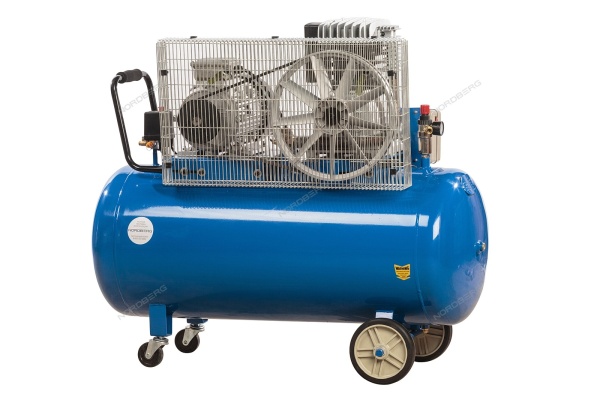 Компрессор поршневой с ременной передачей 380В, ресив. 200л, 520л/мин