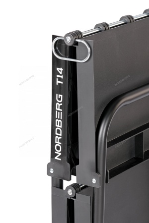 Тележка инструментальная, 3 пластиковые полки, складная