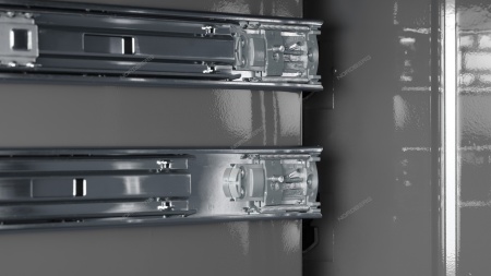 Тележка инструментальная, 7 выдвижных ящиков, с системой защиты от опрокидывания, серая