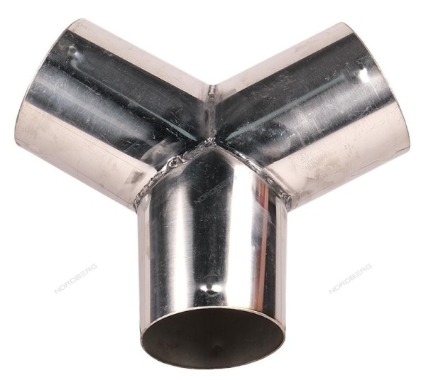 Переходник Y-образный металлический для шланга D=75мм