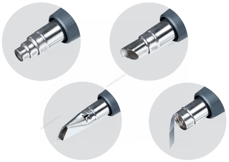 Фен с комплектом насадок, 70-600 °С, 2000 Вт