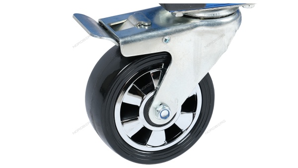 Тележка инструментальная, 5 выдвижных ящиков, с системой защиты от опрокидывания, синяя