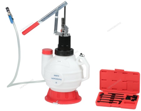 Установка для заливки масла в АКПП, ручная, с переходниками, 7,5 л