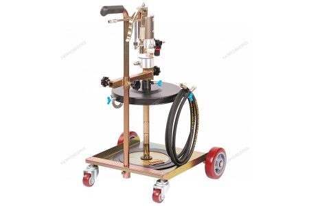 Установка пневматическая для раздачи густой смазки из бочек 20-60 л, с тележкой