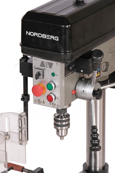 Станок сверлильный профессиональный с тисками 750 Вт, 20 мм, 5 скоростей, нарезание резьбы