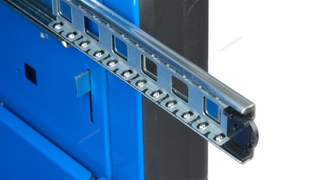 Тележка инструментальная, 6 выдвижных ящиков, с системой защиты от опрокидывания, синяя