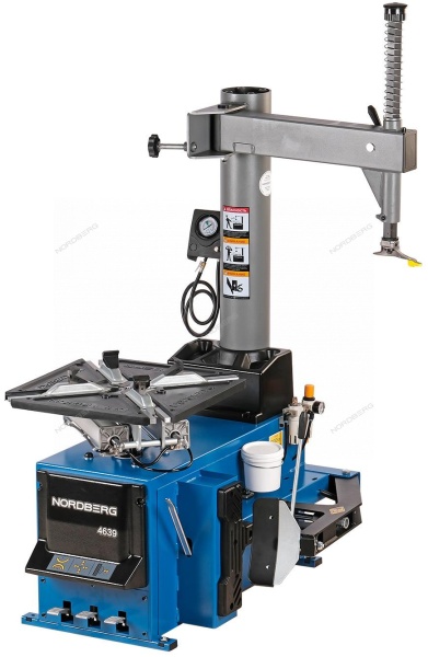 Станок шиномонтажный 380V п/автомат, 2х скор, стол с накладками, синий