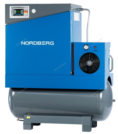 Компрессор винтовой, 11 кВт, 1450 л/мин, 10 бар, ресивер 500 л, осушитель