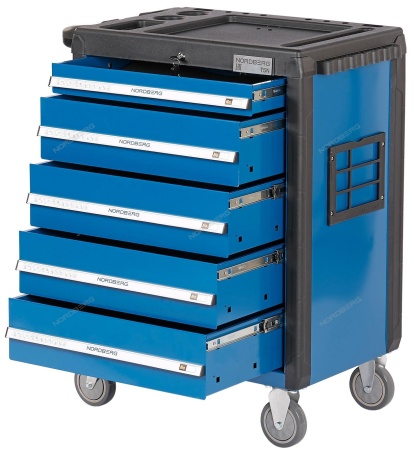 Тележка инструментальная профессиональная (синяя)