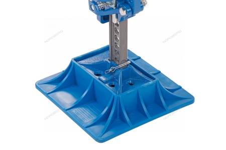 Реечный домкрат 3,5 т с держателем рукоятки и опорой в комплекте, 123 см