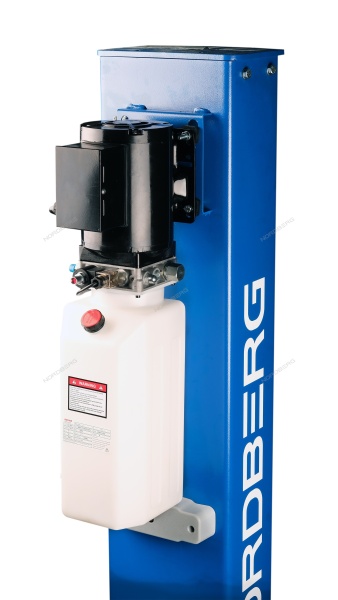 Подъемник двухстоечный 4 т, с электростопорами, 220 В, синий