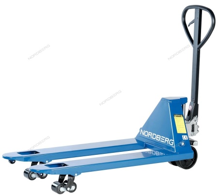 Тележка складская гидравлическая 2,5 т, с ПУ колесами