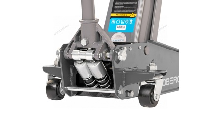 Домкрат подкатной 3 т с резиновой насадкой, быстрый подъем