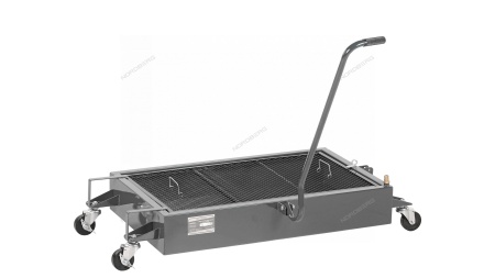 Емкость для сбора масла на колесах, 58 л, серая