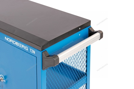 Тележка инструментальная, 3 полки с дверцами