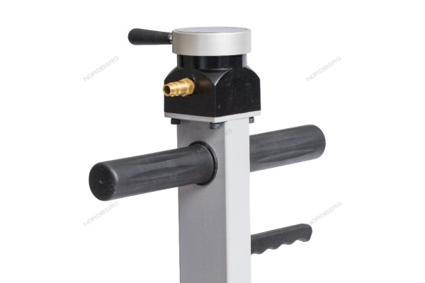 Домкрат пневмогидравлический подкатной двухштоковый, 25/50 т