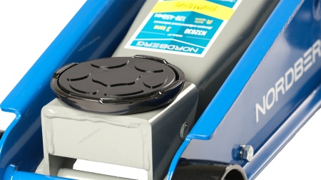 Домкрат подкатной 3 т с резиновой насадкой, быстрый подъем