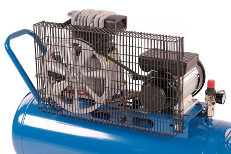 Компрессор поршневой с ременной передачей 220 В, ресивер 100 л, 446 л/мин