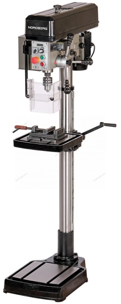 Станок сверлильный профессиональный (750 Вт, 25 мм, вариатор скорости, нарезание резьбы, тиски)
