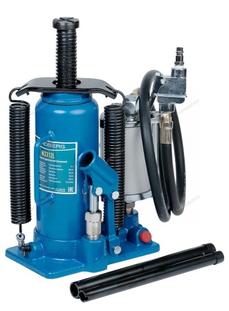 Домкрат бутылочный пневмогидравлический, 12 т