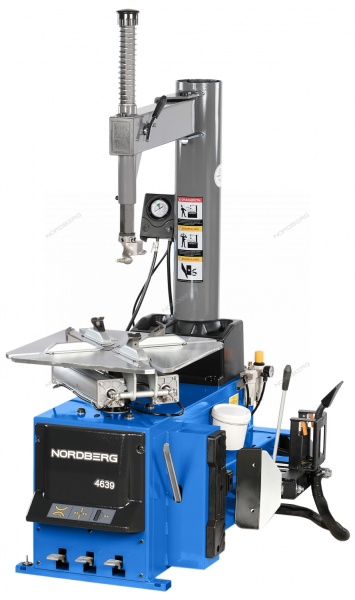 Станок шиномонтажный 380V п/автомат, 2х скоростн, зажимы 13-26", взрыв подк, синий