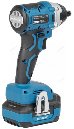 Гайковерт аккумуляторный, 1/2", 20 В, 300 Нм, с аккумулятором 4 A и зарядным устройством, в чехле