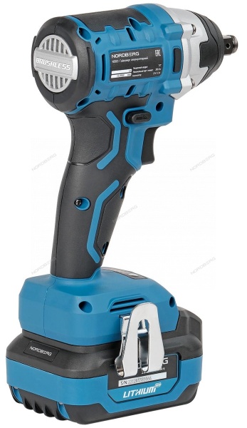 Гайковерт аккумуляторный, 1/2", 20 В, 300 Нм, с аккумулятором 4 A и зарядным устройством, в чехле