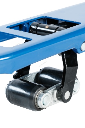 Тележка складская гидравлическая с низким подхватом 1,5 т, с ПУ колесами