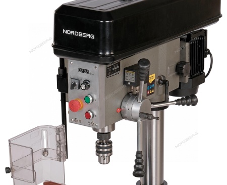 Станок сверлильный профессиональный (1100 Вт, 25 мм, вариатор скорости, нарезание резьбы, тиски)