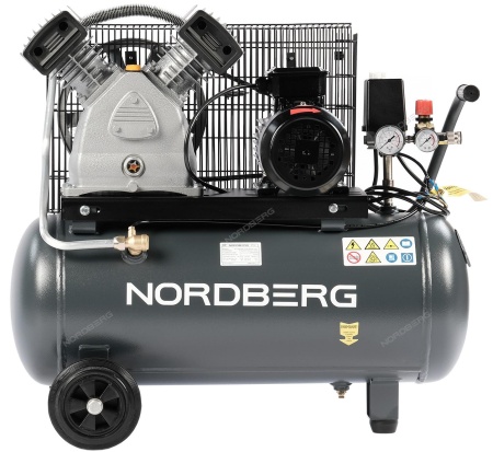 Компрессор поршневой с ременной передачей, 380 В, ресивер 50 л, 420 л/мин