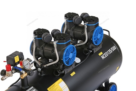 Компрессор безмасляный 220 В, ресивер 135 л, 500 л/мин