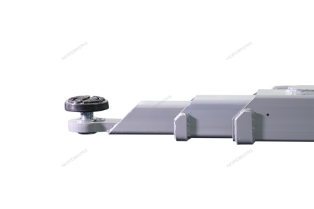 Подъемник двухстоечный 5 т, нижняя синхронизация, с электростопорами, 380 В, серый