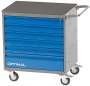 Тележка инструментальная, 6 выдвижных ящиков /OPTIMAL-NT126/