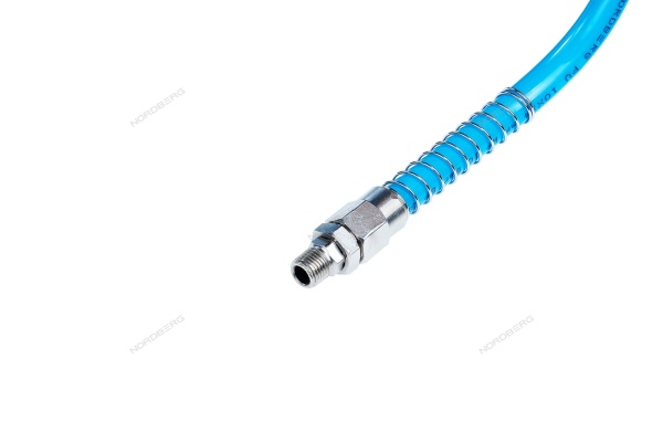 Шланг воздушный спиральный ПУ диам. 10х14мм, 10м