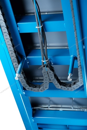 Подъемник ножничный для сх-разв 4,5т, 380В, 2 уровня (с авар. опусканием), синий