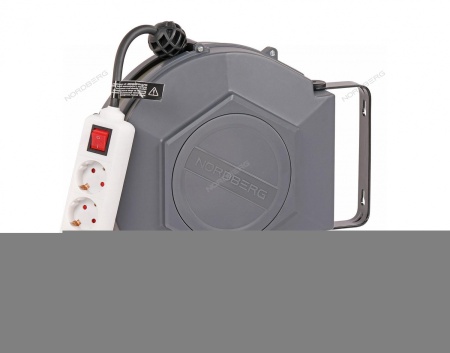 Удлинитель электрический на инерционной катушке, 10 м, 3 х 1,5 кв мм