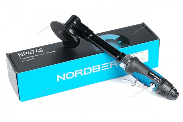 Пневматическая отрезная машинка угловая, 75 мм