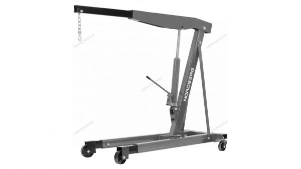 Кран гидравлический двухплунжерный, 3 т, серый